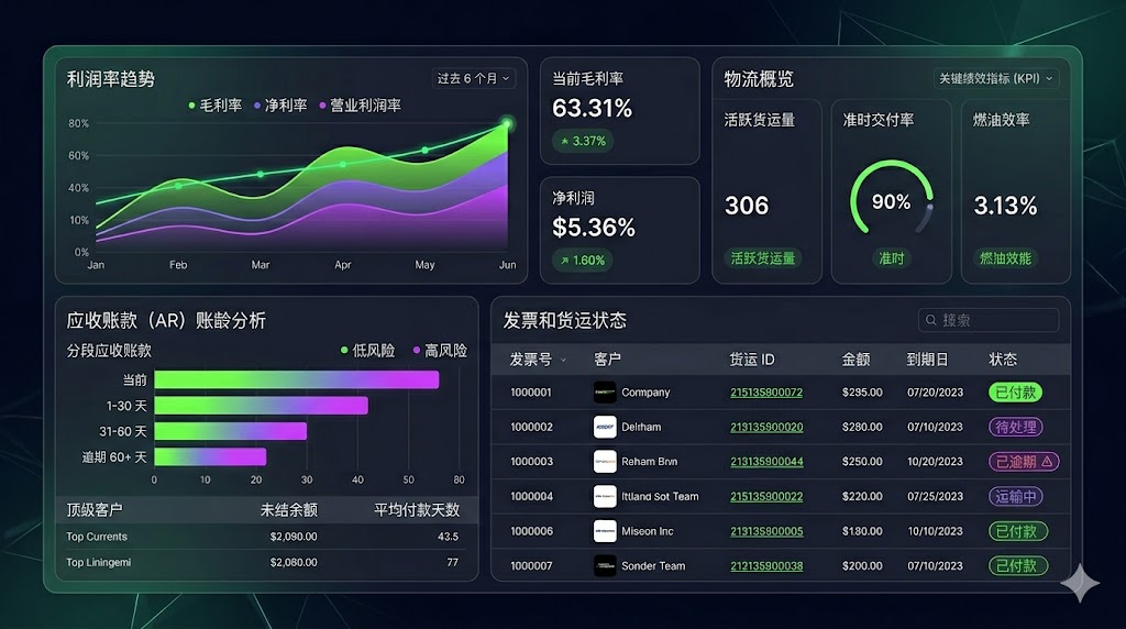 经营后台界面